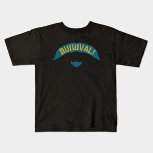 DUUUVAL Mustache - Black Kids T-Shirt